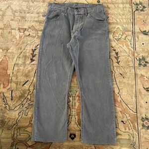 Y2K TOMMY HILFIGER Corduroy Pants Mens Size 32x32 (32x27Actual) Gray